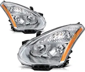 Pump1282030101p Pumpmart Headlamps For Nissan Rogue 2008-2013 Chrome Housing Headlights Assembly Pair Pump1282030101p Pumpmart Headlamps For Nissan Rogue 2008-2013 Chrome Housing Headlights Assembly Pair