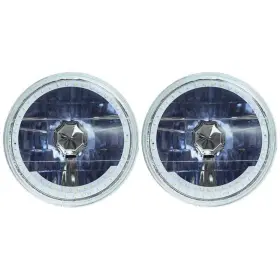 H4103204 Redline Lumtronix 7 Inch Round White Diamond Headlamps With Single Color Halo And Turn Signals