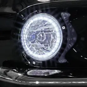 Hh-011 Redline Lumtronix Headlight Halogen Led Halo Single Color Pair 1969 Mustang
