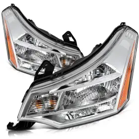12712112 Refitting Pair Headlights Assembly For 2008-2011 Ford Focus Chrome Clear Lens Left Right 12712112 Refitting Pair Headlights Assembly For 2008-2011 Ford Focus Chrome Clear Lens Left Right