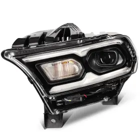 13229020 Refitting Headlight Assembly Black For 2024-2021 Dodge Durango With Led Drl Left Side