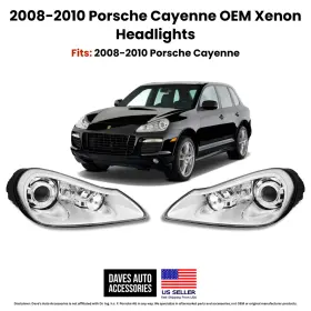958941029g Refurbished Oem Left And Right Xenon Headlights For Porsche Cayenne 957 2008-10