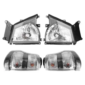 Iz2502112 Reli-autoparts Headlights And Corner Lights Set For Isuzu Npr Nqr Gmc W-4500 2004-2007 Black Iz2502112 Reli-autoparts Headlights And Corner Lights Set For Isuzu Npr Nqr Gmc W-4500 2004-2007 Black