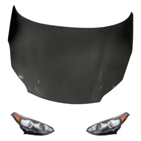 Bndl-217453 Replacement 3-piece Kit Driver And Passenger Side Headlights Hood Panel Standard Line Bndl-217453 Replacement 3-piece Kit Driver And Passenger Side Headlights Hood Panel Standard Line