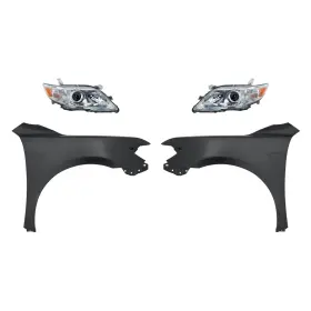 Bndl-258798 Replacement For Toyota Camry 10-11 4-piece Kit Driver And Passenger Side Headlights