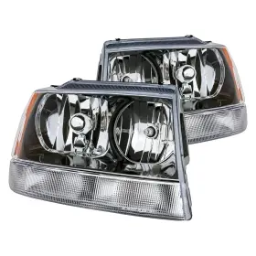Vs-id0001aa1022r00 Replacement For Jeep Grand Cherokee 02-04 Headlight Set Driver And Passenger Side