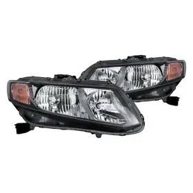 Vs-id0001aa2190c00 Replacement For Honda Civic 13-15 Headlight Set Capa Certified