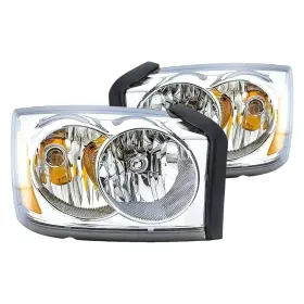 Vs-id0001aa4490c00 Replacement For Dodge Dakota 06-07 Driver And Passenger Side Headlight Set Capa Certified