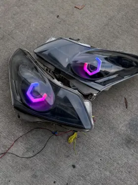 In2502137 Retrotek Headlights Set Right Left Pair Fits 07-08 G-35 Sedan Includes Bulb And Ballast