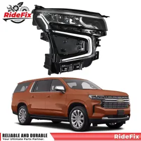 Rf4382520 Ridefix For Chevy Tahoe/suburban 2021 2022 2023 Headlight Assy Right Led Black Housing