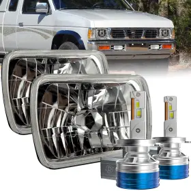 H6014 Ridroid H6054 H6052 H4 9003 For 82-94 Chevy S10 Blazer Gmc S15 Glass 7x6 Inch 5x7 Led Headlights Hi/lo Beam