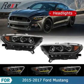 Fo2503369 Roxx Fo2502369 R Projector Headlights For 2015 2016 2017 Ford Mustang Led Sequential Signal Lamps Fo2503369 Roxx Fo2502369 R Projector Headlights For 2015 2016 2017 Ford Mustang Led Sequential Signal Lamps