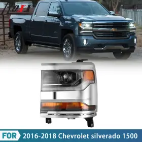 Rpchl-chsl16-1500-bccf-l-wj Roxx Driver For 2016-2019 Chevy Silverado 1500 Hid/xenon Led Drl Ls/lt/wt Headlight Rpchl-chsl16-1500-bccf-l-wj Roxx Driver For 2016-2019 Chevy Silverado 1500 Hid/xenon Led Drl Ls/lt/wt Headlight