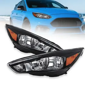 F1ez13008f Saf-auto-parts For 2015-2018 Ford Focus Black Housing Clear Corner Headlight Head Lamps F1ez13008f Saf-auto-parts For 2015-2018 Ford Focus Black Housing Clear Corner Headlight Head Lamps