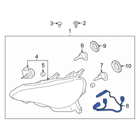 Su00307121 Scion Oe For Fr-s 2013-2016 Front Headlight Wiring Harness