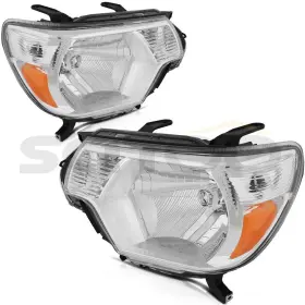Cb165912s01 Scitoo Headlights Fits 2012-2015 Toyota Tacoma Headlamps Assembly Chrome Reflector Pair Cb165912s01 Scitoo Headlights Fits 2012-2015 Toyota Tacoma Headlamps Assembly Chrome Reflector Pair