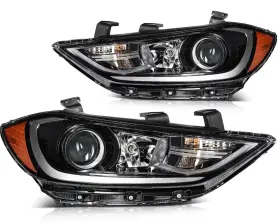 Cn84265501s Scitoo Headlights Assembly For Hyundai Elantra 2017-2018 Black Housing Left Right Cn84265501s Scitoo Headlights Assembly For Hyundai Elantra 2017-2018 Black Housing Left Right