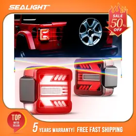 68434889ac Sealight Pair Rear Headlight Headlamp Assembly Left And Right For 2019-2024 Jeep Wrangler