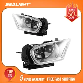 Ho2592113 Sealight Pair Fog Light Assembly For 05-07 Honda Odyssey 2005 2006 2007 Chrome Clear