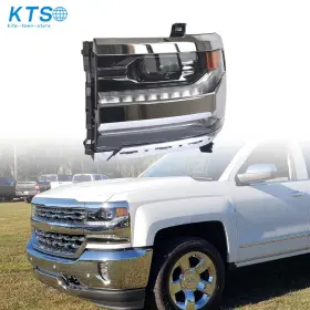 Kts243860ne Seblaff For 2016-2018 Silverado 1500 Frame Headlight Led Chrome Housing Driver Side Kts243860ne Seblaff For 2016-2018 Silverado 1500 Frame Headlight Led Chrome Housing Driver Side