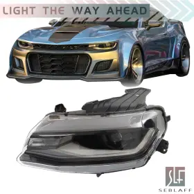 Tl379066dt Seblaff Left Side Headlight For Chevy Camaro 2016-2022 Hid Assembly With Led Drl Driver
