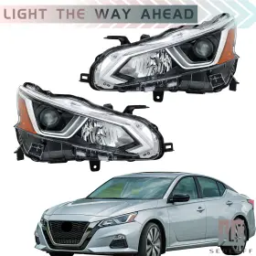 Tl411502dt Seblaff For Nissan Altima 2019-2020 Projector Headlight Headlamp Halogen Right&left Side Tl411502dt Seblaff For Nissan Altima 2019-2020 Projector Headlight Headlamp Halogen Right&left Side