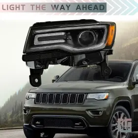 55112917af Seblaff Tl457878dt Headlight For 2016 Jeep Grand Cherokee Srt Hid Type Black Left Side 55112917af Seblaff Tl457878dt Headlight For 2016 Jeep Grand Cherokee Srt Hid Type Black Left Side