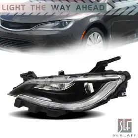 Tl592263dt Seblaff For 2016-2017 Chrysler 200 Headlight Without Led Drl Halogen Left Side Factory Style
