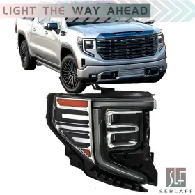 Tl593181dt Seblaff 86816590 For Gmc Sierra 1500 Slt/denali 2022-2024 Full Led Headlight Right Side