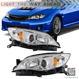 Tl594405dt Seblaff Headlights For Subaru Impreza 2008-2011 Headlamps Chrome Housing Left Right Side