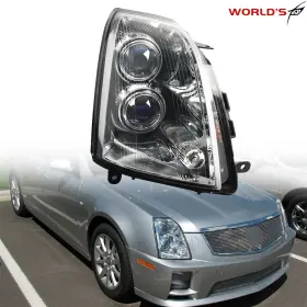 We1855950ee Seblaff For Cadillac Sts 2005-2011 Headlight Lamp Halogen Black Housing Clear Right Side We1855950ee Seblaff For Cadillac Sts 2005-2011 Headlight Lamp Halogen Black Housing Clear Right Side