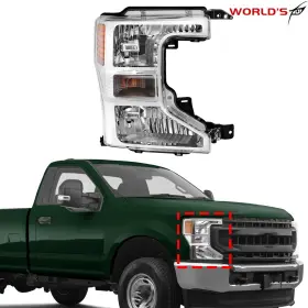 We1995150ee Seblaff For Ford F250 F350 Superduty Pickup 2020-22 Chrome Halogen Headlight Assy Right We1995150ee Seblaff For Ford F250 F350 Superduty Pickup 2020-22 Chrome Halogen Headlight Assy Right