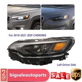 68275945ae Senderpick For 2019 2020 2021 Jeep Cherokee Full Led Left Lh Driver Side Complete Headlight 68275945ae Senderpick For 2019 2020 2021 Jeep Cherokee Full Led Left Lh Driver Side Complete Headlight