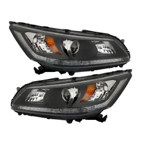 Fl2377509at Silscvtt Lh Rh Headlights For Honda Accord 2013-2015 Without Led Drl Halogen Clear Fl2377509at Silscvtt Lh Rh Headlights For Honda Accord 2013-2015 Without Led Drl Halogen Clear