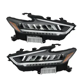 Fs1737600sr Silscvtt Black Housing Fit For Nissan Maxima 2022-2023 Factory Led Headlights Left Right Fs1737600sr Silscvtt Black Housing Fit For Nissan Maxima 2022-2023 Factory Led Headlights Left Right