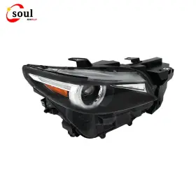 Gm1968294g Soulshelf Front Headlight Assembly For Mazda Cx-9 2016-20 Rh Single Clear Lens Led With Afs