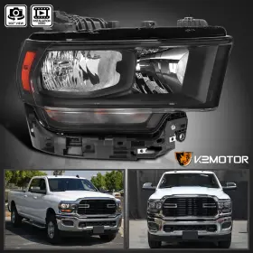 68360176ad Spec-d Tuning Right Side Headlight Fits 2019-2024 Dodge Ram 2500 3500 Black Headlamp 19-24