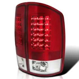 Lt-ram02rled-tm Spec-d Tuning Red Fits 2002-2006 Dodge Ram 1500 2500 3500 Rear Led Tail Lights Lamp Left Right
