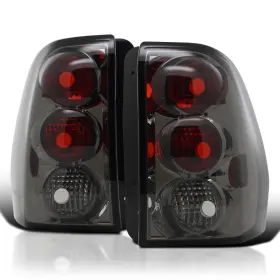 Lt-tblz02g-tm Spec-d Tuning Smoke Fits 2002-2009 Chevy Trailblazer Tail Lights Brake Lamps Left Right 02-09
