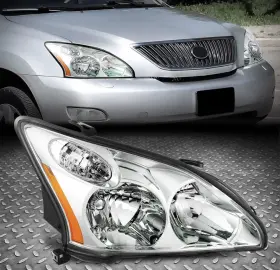Sdd-oemhl0215r Speed Daddy For 04-09 Lexus Rx330 Rx350 Oe Style Right Side Chrome/amber Headlight Head Lamp