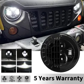 Spl 754137412358 Black 7 Inch Round Headlight High/low Beam 97-18 Fit For Jeep Wrangler Jk Tj Lj Spl 754137412358 Black 7 Inch Round Headlight High/low Beam 97-18 Fit For Jeep Wrangler Jk Tj Lj