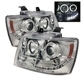 5009654 Spyder Led Halo Projector Headlights Set For 07-14 Suburban 1500 Chrome 5009654 Spyder Led Halo Projector Headlights Set For 07-14 Suburban 1500 Chrome