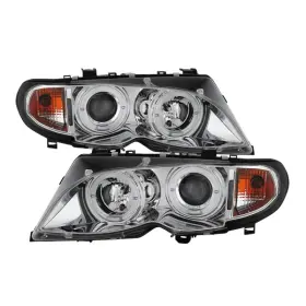 5042408 Spyder Fits Bmw E46 3-series 2002-2005 Projector Headlights With Led Halo