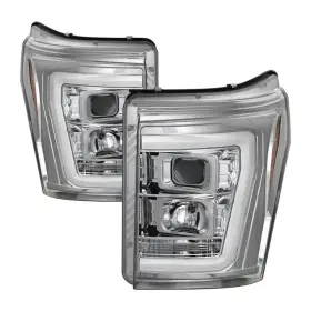 5084705 Spyder Fits 11-16 Ford F-250/f-350 V2 Projector Headlights - Light Bar Drl