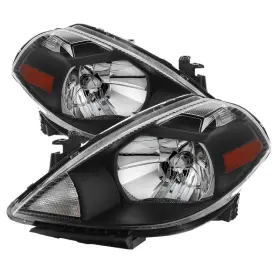 Hd-jh-nv07-am-bk Spyder 9023613 Xtune Fits Nissan Versa 07-12 Crystal Headlights Black