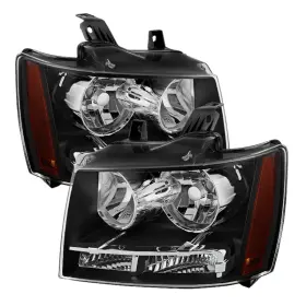 9022777 Spyder Auto Xtune Crystal Headlights Black Clear