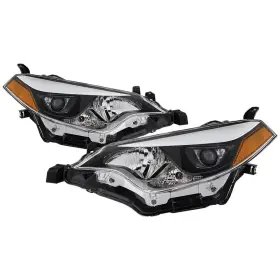 Hd-jh-tcol14-oe-bk Spyder For Toyota Corolla 14-16 Headlights Driver And Passenger Side Black/chrome Factory