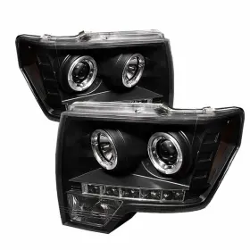 Tlx-spy5010230-cl360a70 Spyder For Ford F-150 2009-2014 Projector Headlights Pair Halogen Model Led