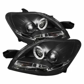 Tlx-spy5038944-cl360a70 Spyder For Toyota Yaris 4dr 2007-2011 Projector Headlights Pair Led Halo Drl Tlx-spy5038944-cl360a70 Spyder For Toyota Yaris 4dr 2007-2011 Projector Headlights Pair Led Halo Drl