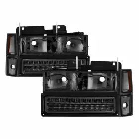 Tlx-spy5069566-cl360a70 Spyder Xtune For Chevy C1500/c2500/c3500 1994-1998 Led Bumper Headlights Pair